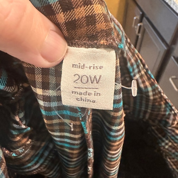 Cato Brown Blazer with Blue Accent with matching Pants and tank - Picture 5 of 5